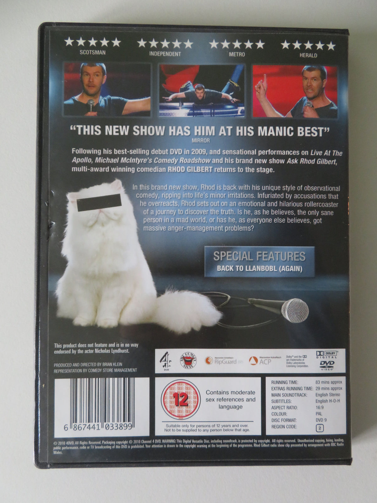 Rhod Gilbert Live Collection (DVD BoxSet) 2009 Region 2