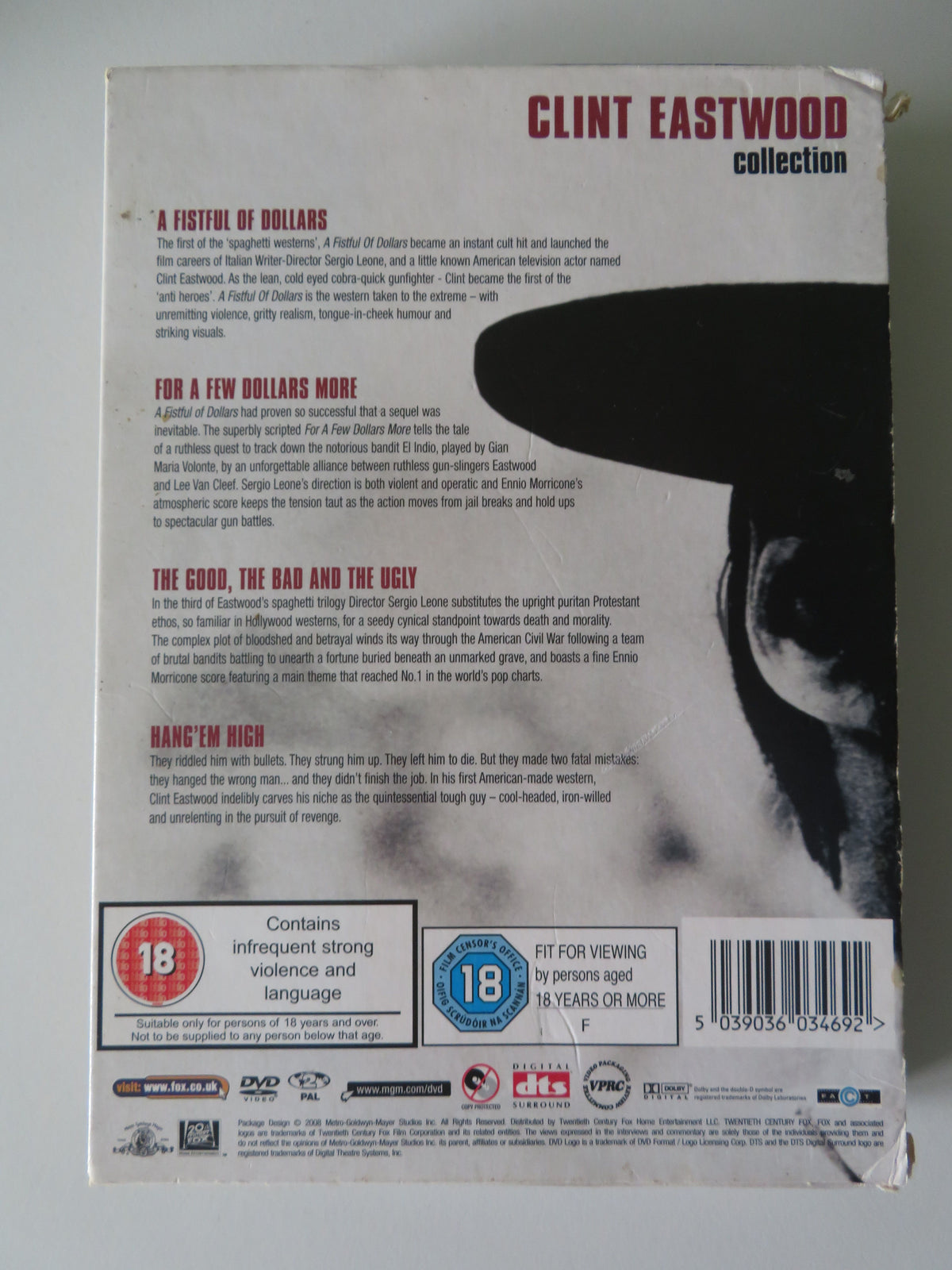 Clint Eastwood Collection - 4 film set (DVD BoxSet) Region 2