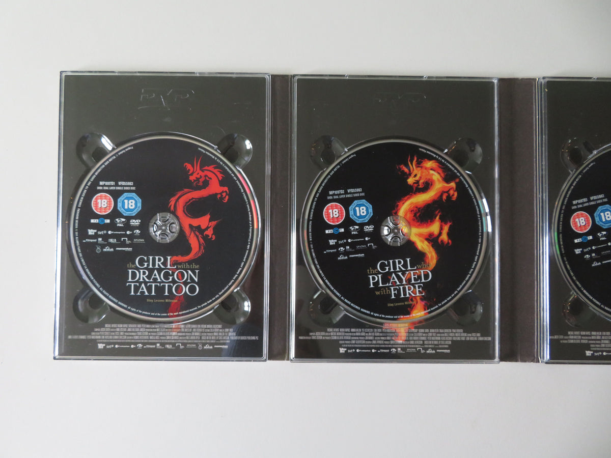 The Girl with the Dragon Tattoo Trilogy -Extended Versions (DVD BoxSet) Region 2