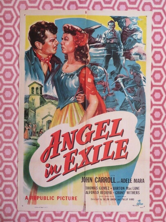 ANGEL IN EXILE US ONE SHEET (27 x 41) POSTER JOHN CARROLL ADELE MARA 1948 - Rendezvous Cinema