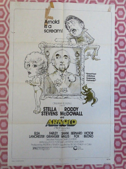 ARNOLD US ONE SHEET POSTER STYLE B STELLA STEVENS RODDY MCDOWALL 1973 - Rendezvous Cinema