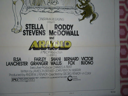 ARNOLD US ONE SHEET POSTER STYLE B STELLA STEVENS RODDY MCDOWALL 1973 - Rendezvous Cinema