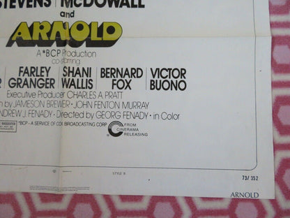 ARNOLD US ONE SHEET POSTER STYLE B STELLA STEVENS RODDY MCDOWALL 1973 - Rendezvous Cinema