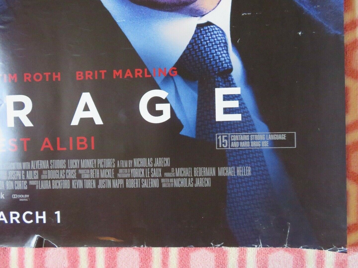 ARBITRAGE BRITISH QUAD (30"x 40") ROLLED POSTER RICHARD GERE TIM ROTH 2012 - Rendezvous Cinema