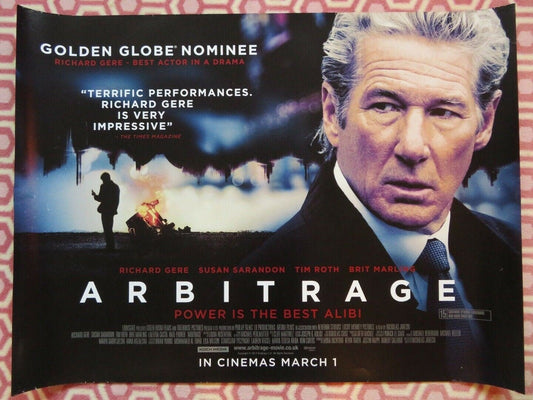 ARBITRAGE QUAD (30"x 40") ROLLED POSTER RICHARD GERE SUSAN SARANDON TIM ROTH '12 - Rendezvous Cinema