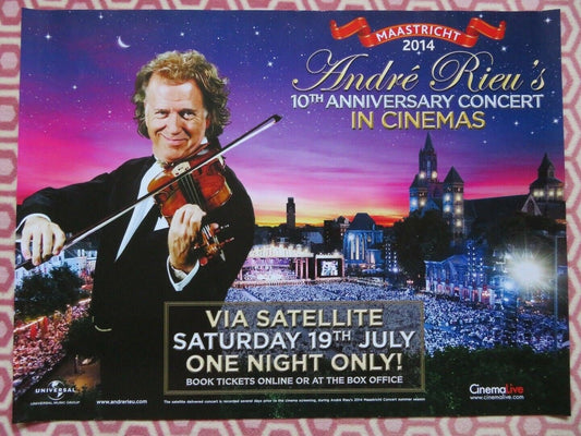 ANDRE RIEU'S 10TH ANNIVERSARY CONCERT LIVE QUAD (30"x 40") ROLLED POSTER 2014 - Rendezvous Cinema