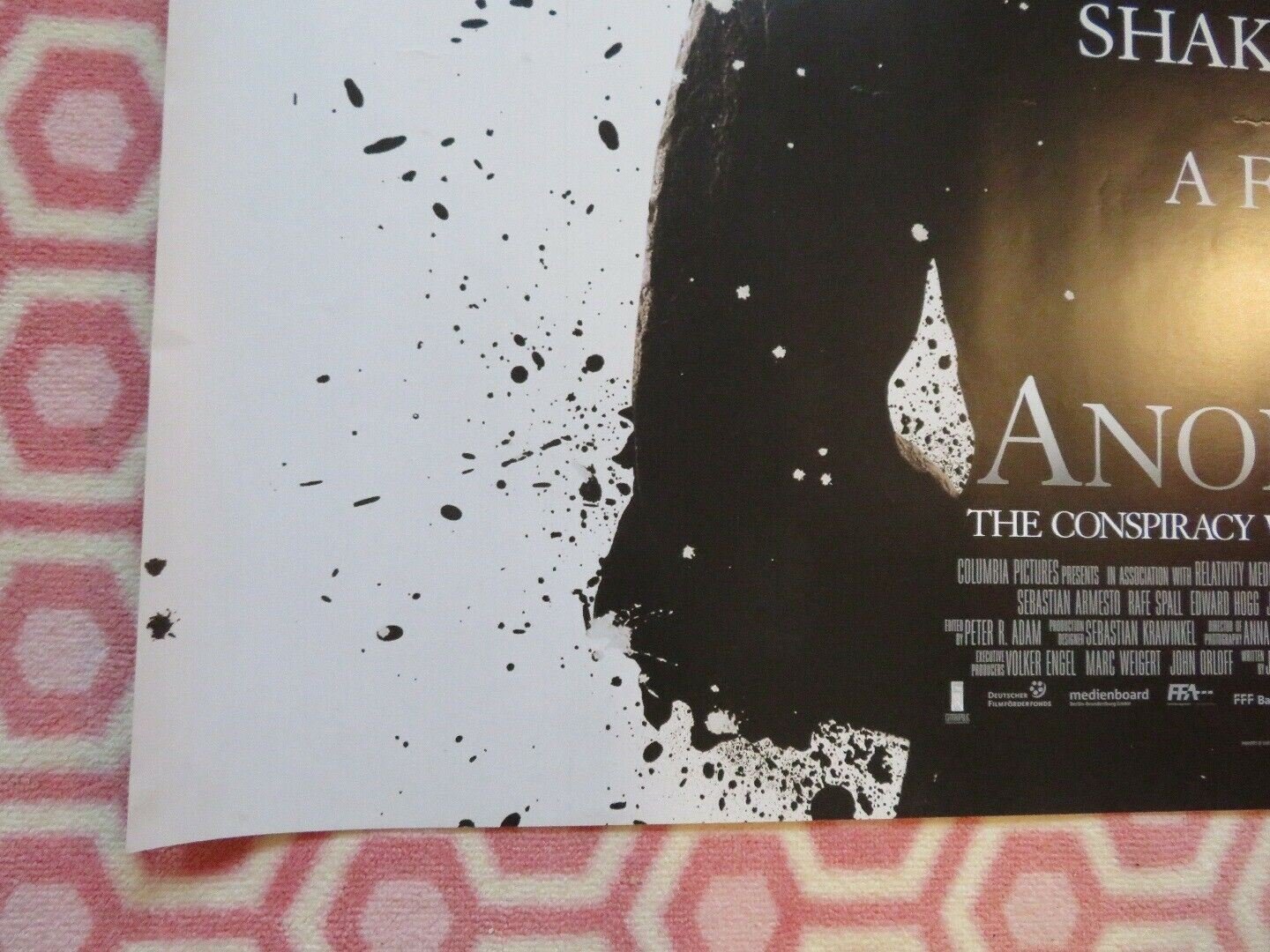 ANONYMOUS QUAD (30"x 40") ROLLED POSTER VENESSA REDGRAVE JOELY RICHARDSON 2011 - Rendezvous Cinema