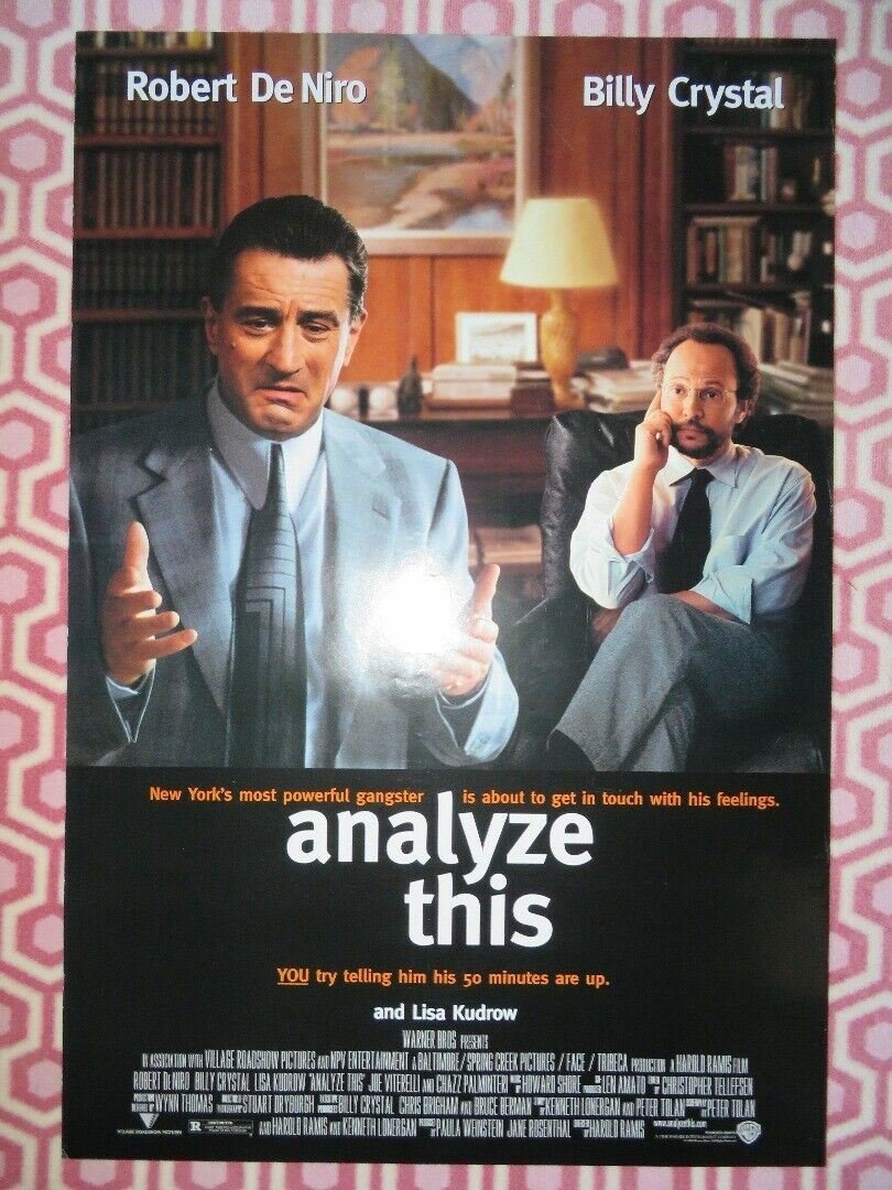 ANALYZE THIS US ONE SHEET ROLLED POSTER ROBERT DE NIRO BILLY CRYSTAL - Rendezvous Cinema
