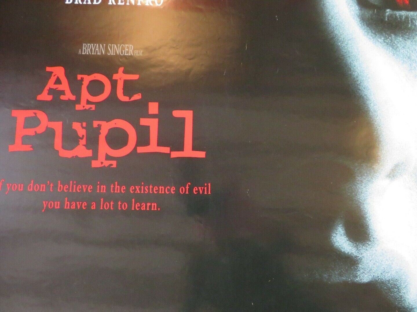 APT PUPIL US ONE SHEET ROLLED POSTER IAN MAKELLEN BRAD RENFRO 1998 - Rendezvous Cinema