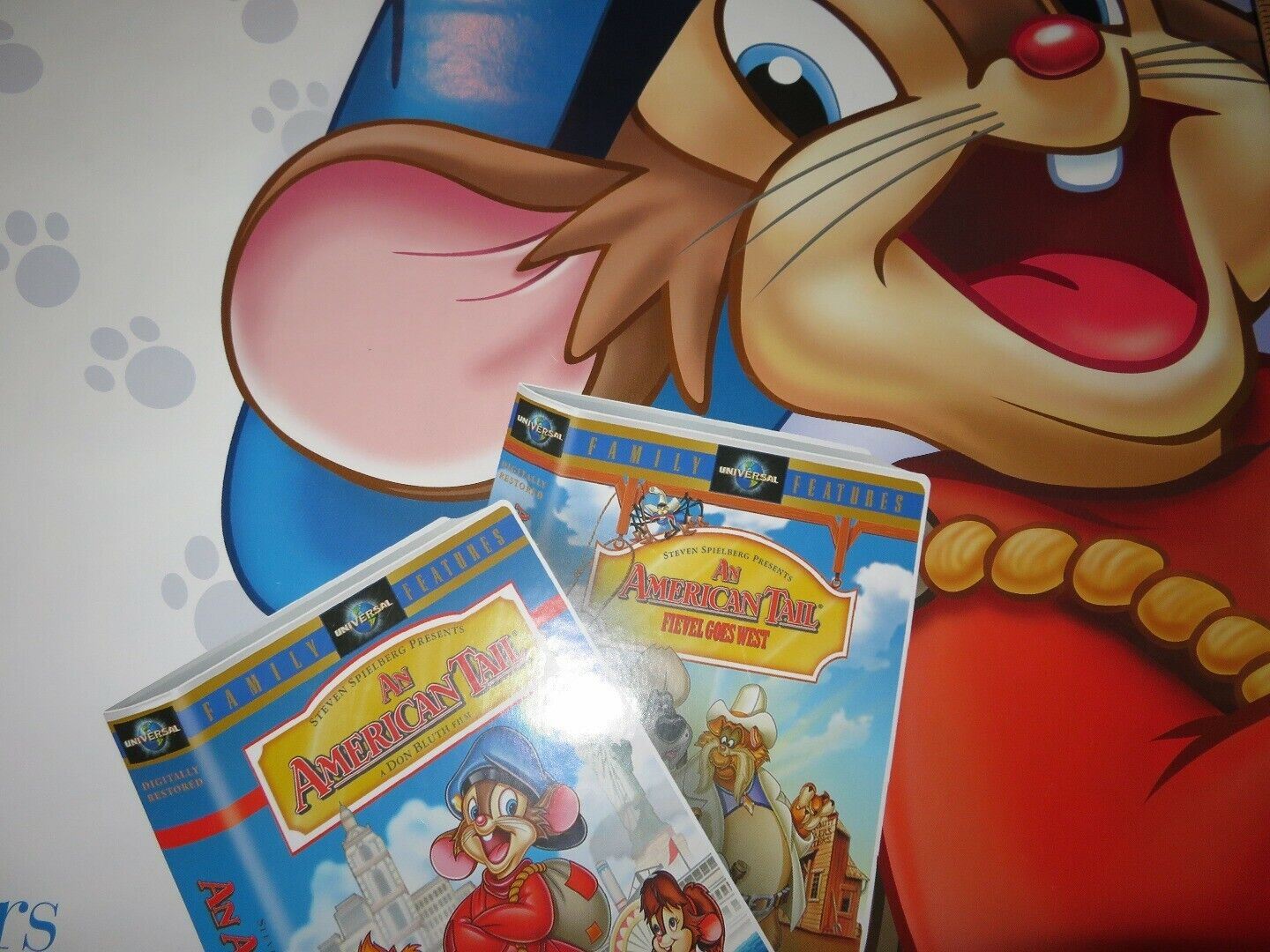 AN AMERICAN TALE VHS POSTER DOUBLE BILL US ONE SHEET ROLLED POSTER 1991 - Rendezvous Cinema