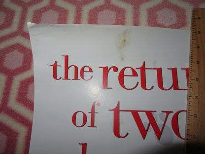 AN AMERICAN TALE VHS POSTER DOUBLE BILL US ONE SHEET ROLLED POSTER 1991 - Rendezvous Cinema