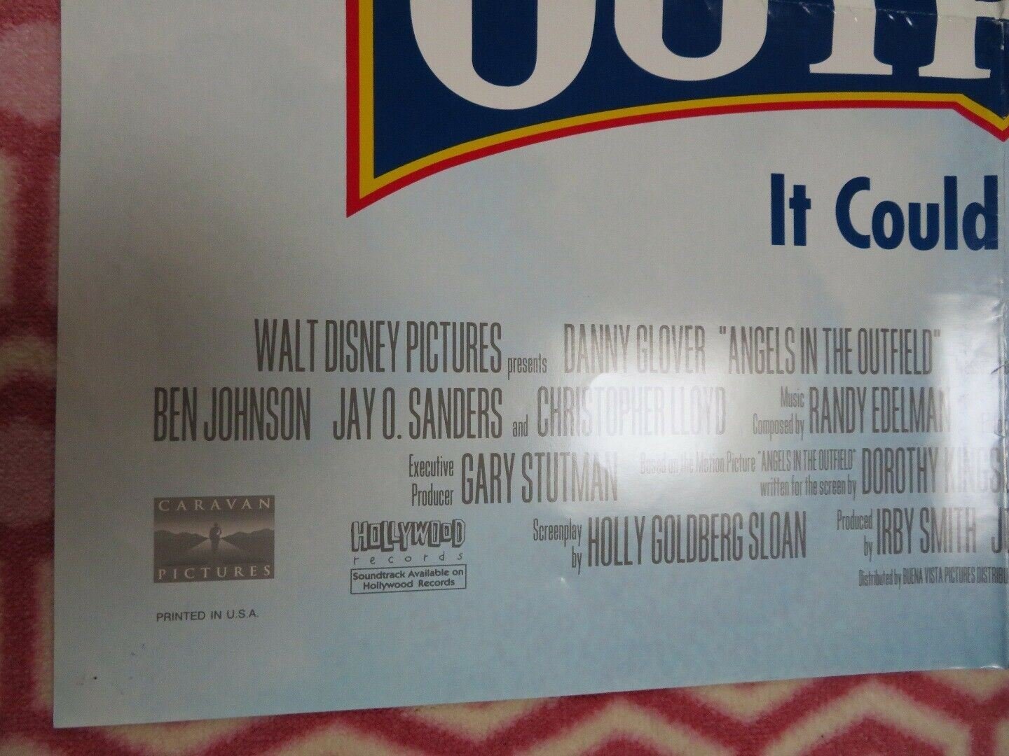 ANGELS IN THE OUTFIELD ONE SHEET POSTER DISNEY DANNY GLOVER 1994 - Rendezvous Cinema