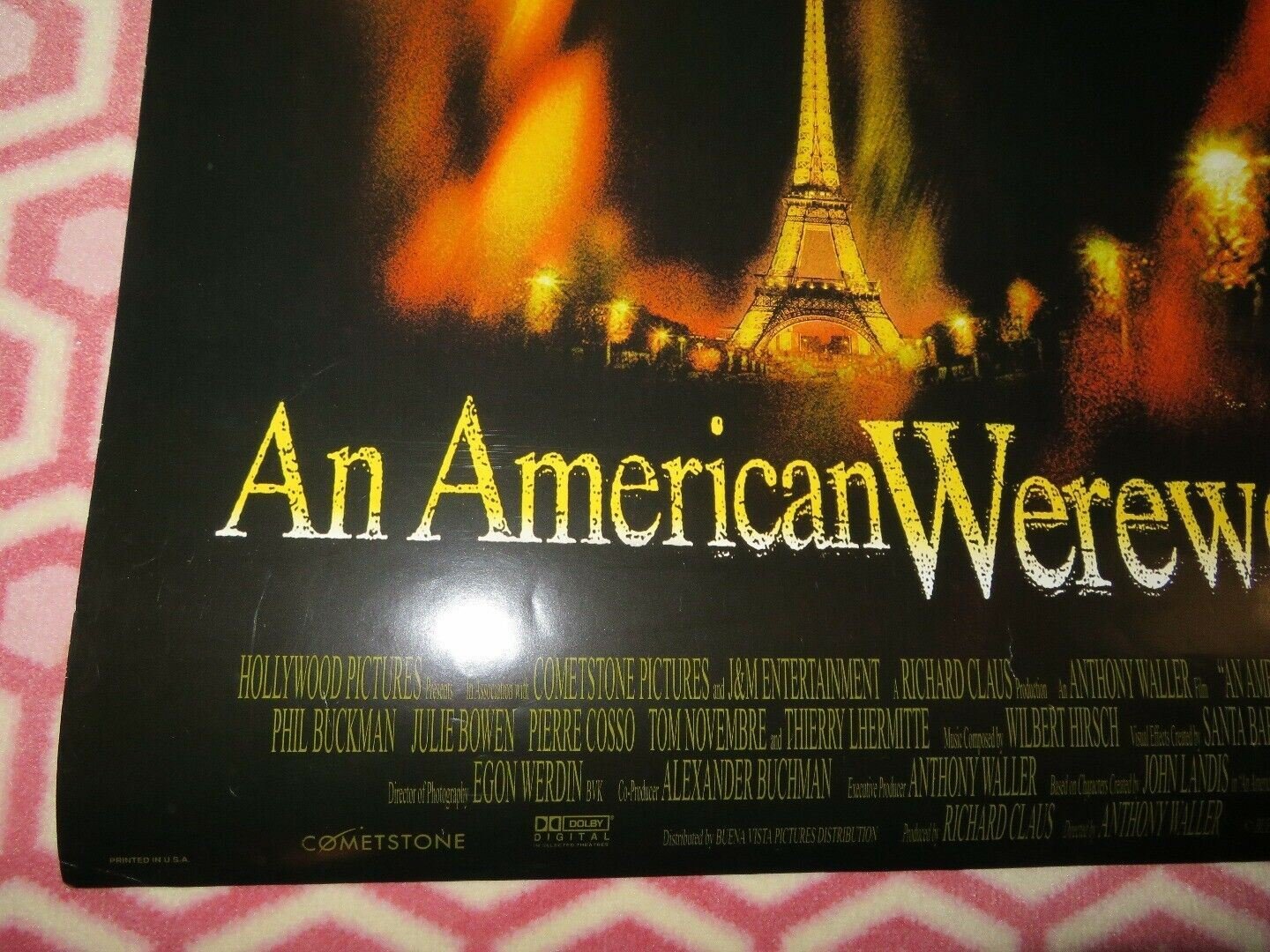 AN AMERICAN WEREWOLF IN PARIS US ONE SHEET ROLLED POSTER 1997 - Rendezvous Cinema