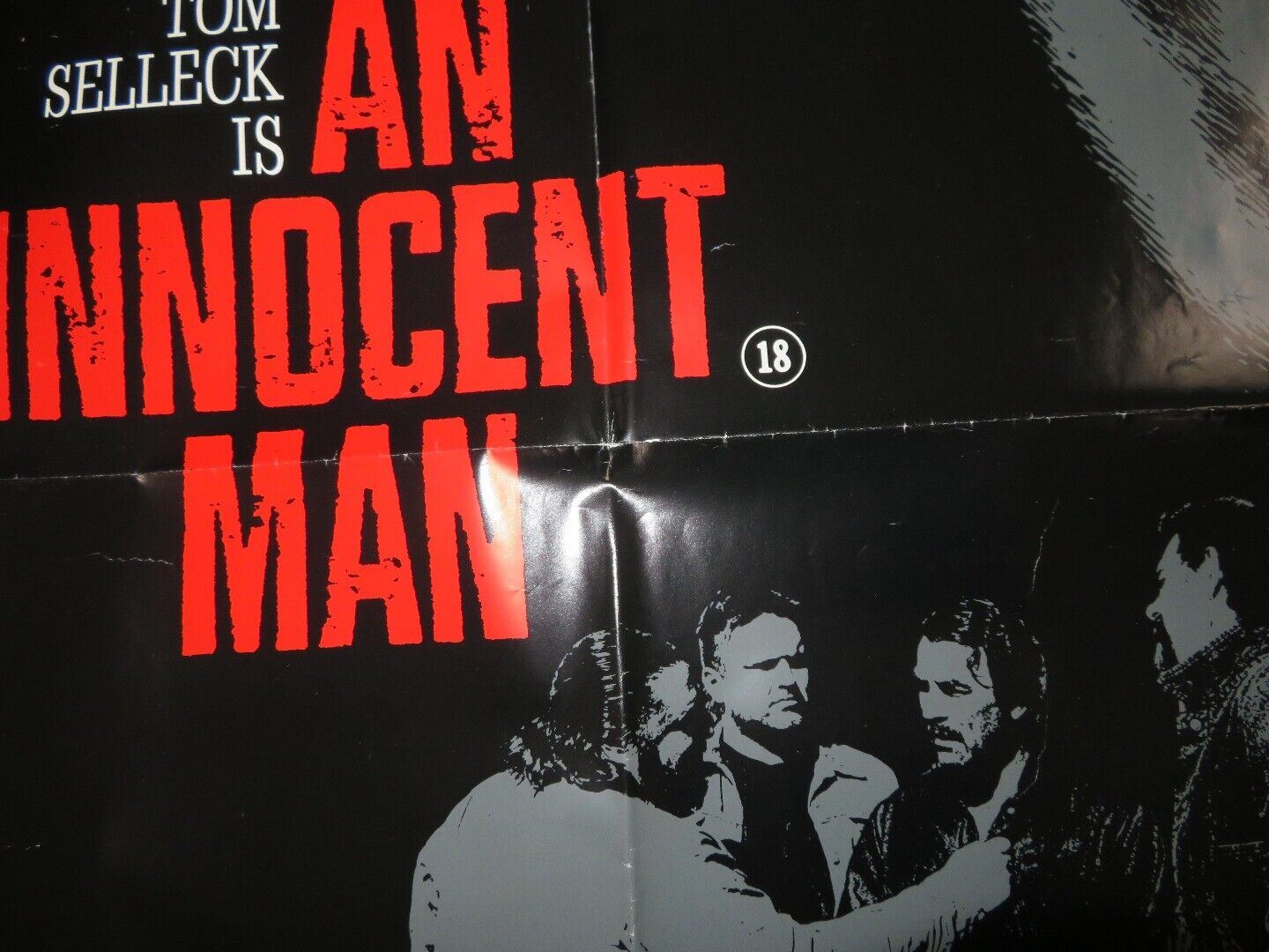 AN INNOCENT MAN QUAD (30" x 40") POSTER TOM SHELLECK 1989 - Rendezvous Cinema