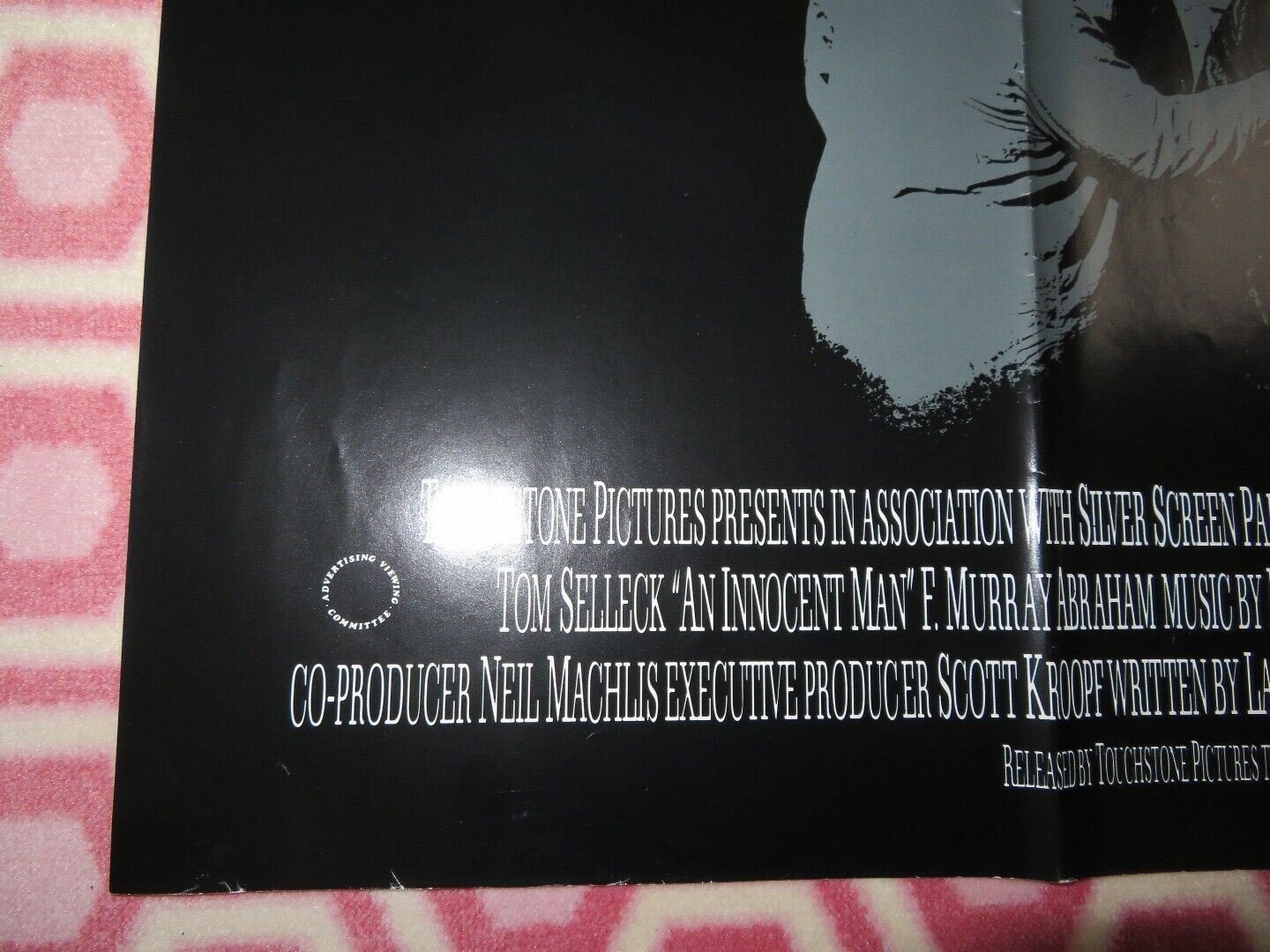 AN INNOCENT MAN QUAD (30" x 40") POSTER TOM SHELLECK 1989 - Rendezvous Cinema