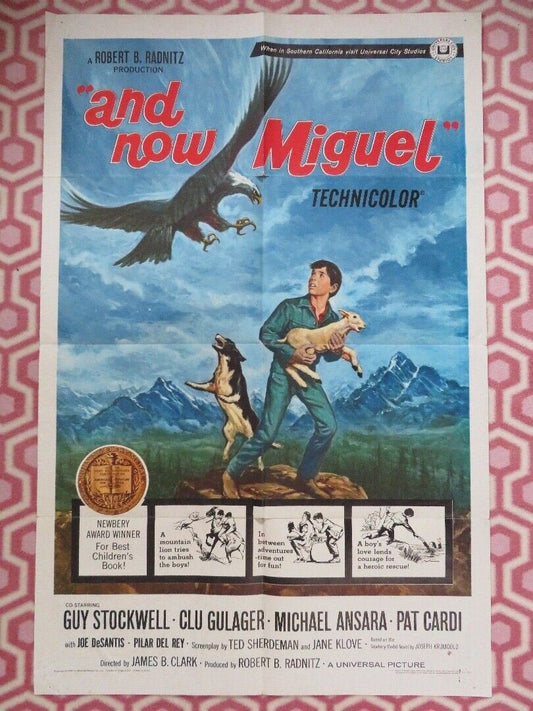 AND NOW MIGUEL US ONE SHEET POSTER GUY STOCKWELL 1966 - Rendezvous Cinema