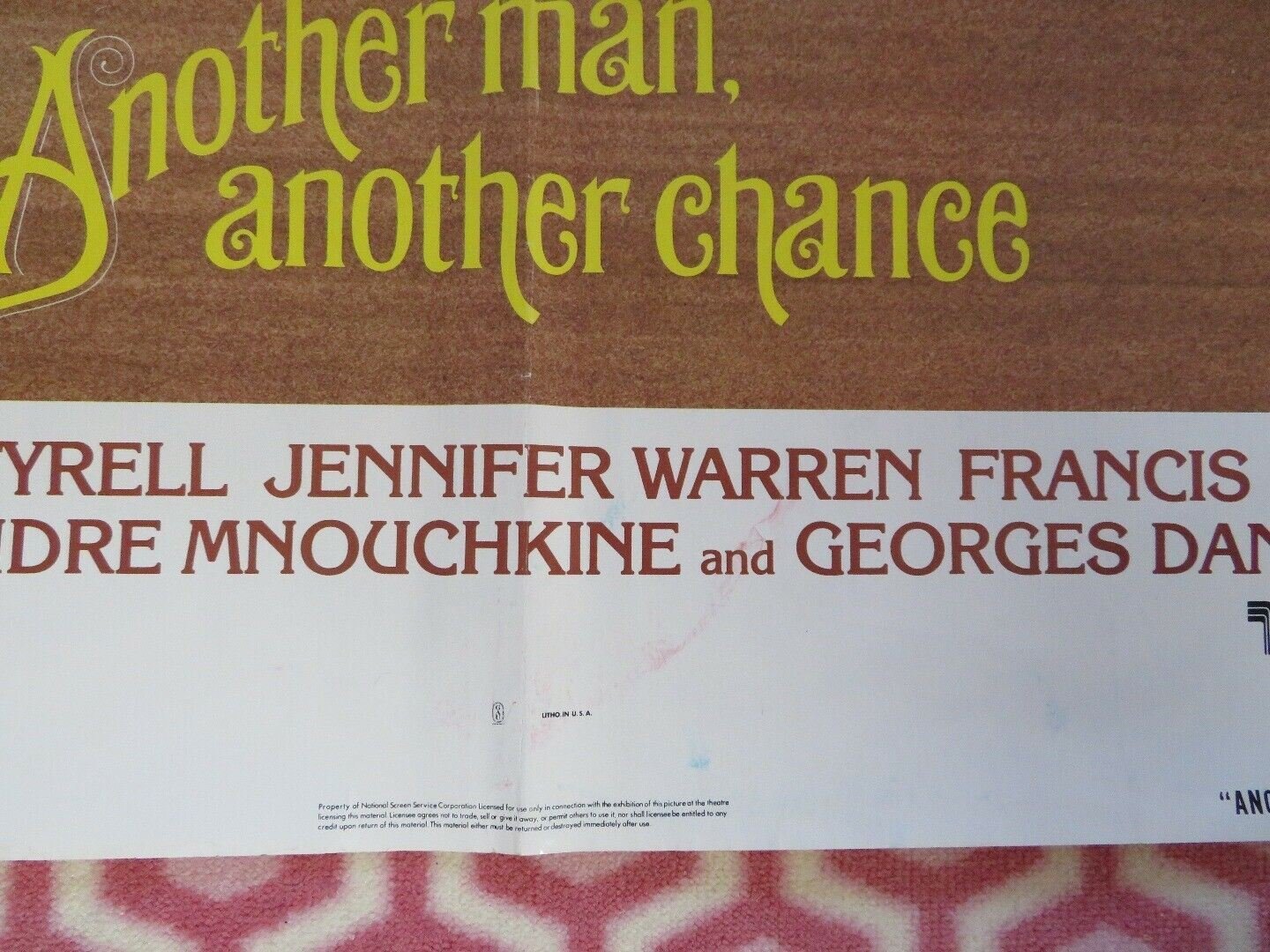 ANOTHER MAN , ANOTHER CHANCE US ONE SHEET POSTER JAMES CAAN 1977 - Rendezvous Cinema