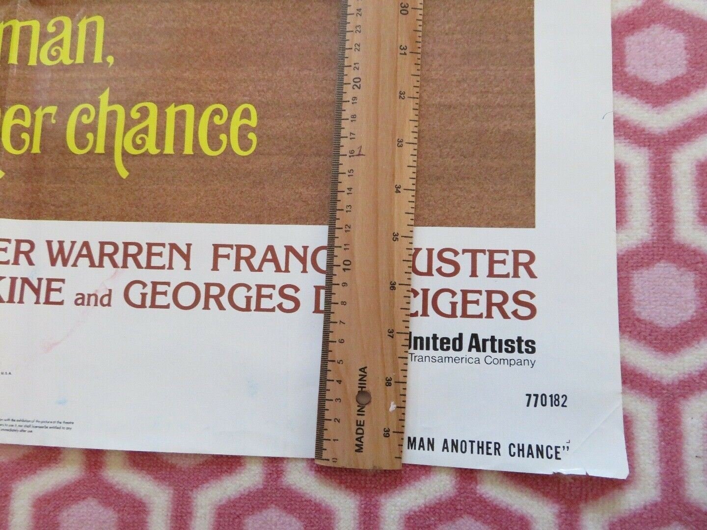 ANOTHER MAN , ANOTHER CHANCE US ONE SHEET POSTER JAMES CAAN 1977 - Rendezvous Cinema