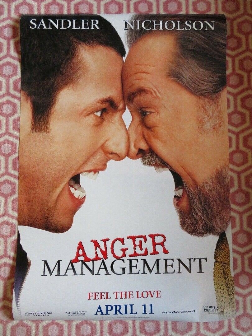 ANGER MANAGEMENT US ONE SHEET ROLLED POSTER ADAM SANDLER JACK NICHOLSON 2002 - Rendezvous Cinema