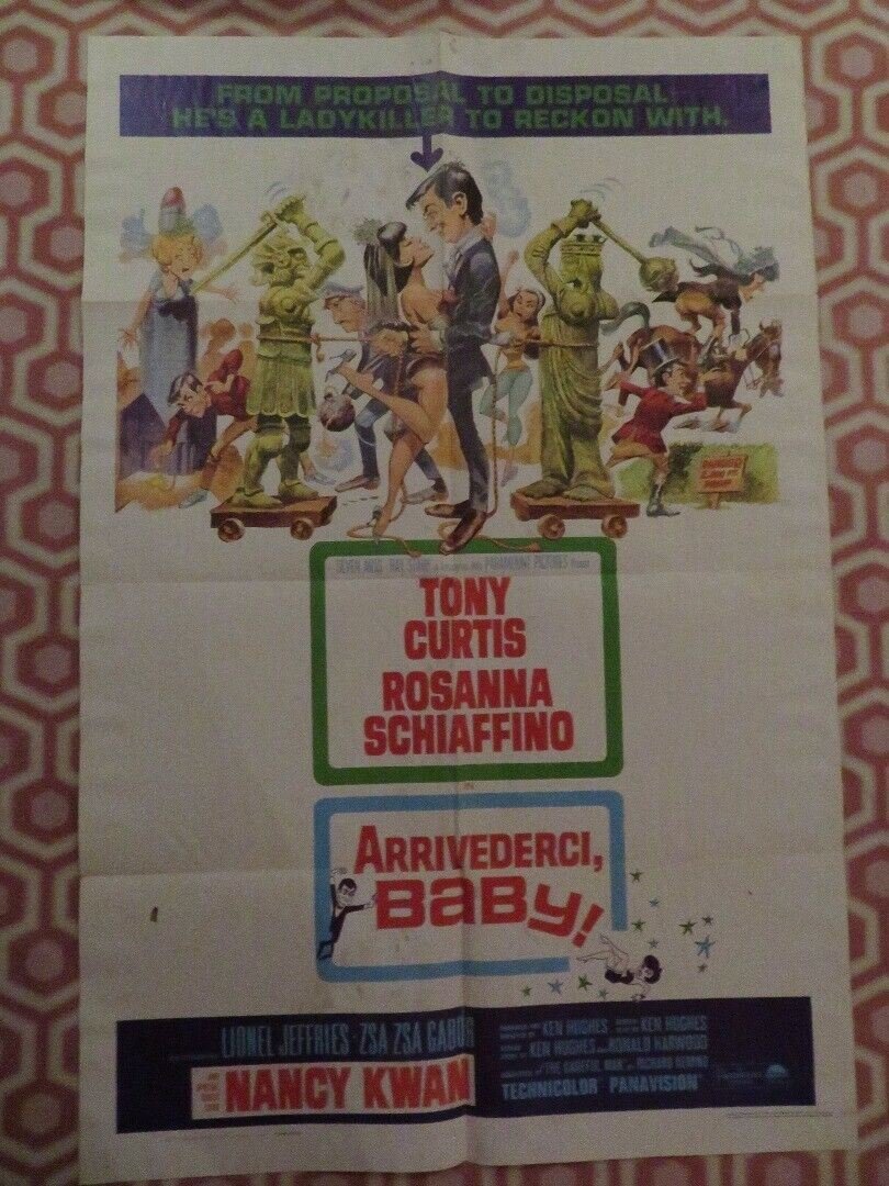 ARRIVERDERCI BABY US ONE SHEET POSTER TONY CURTIS ROSANNA SCHIAFFINO 1966 - Rendezvous Cinema