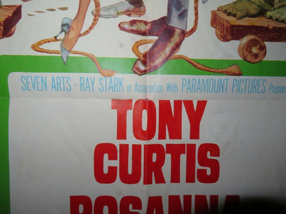 ARRIVERDERCI BABY US ONE SHEET POSTER TONY CURTIS ROSANNA SCHIAFFINO 1966 - Rendezvous Cinema
