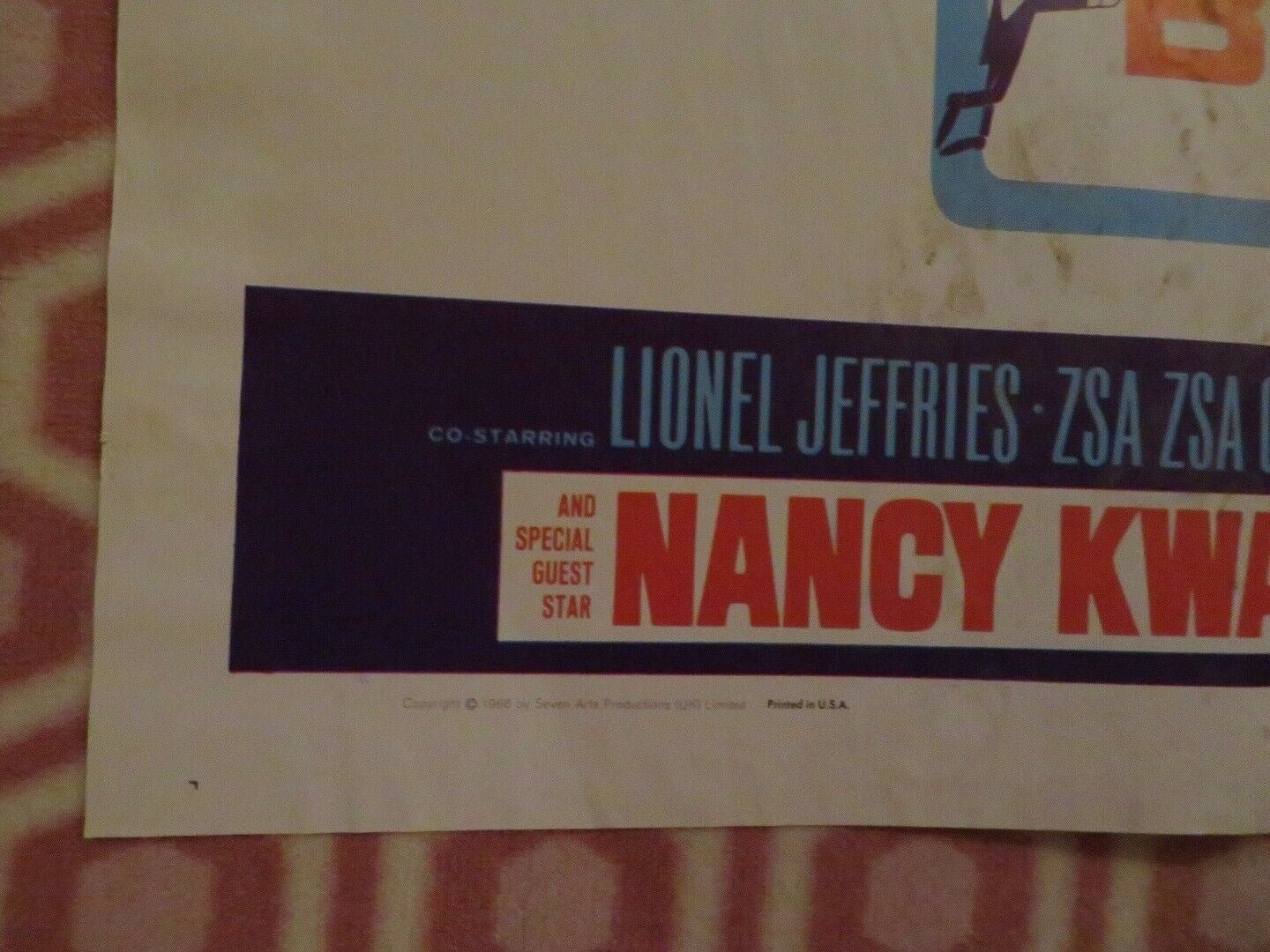 ARRIVERDERCI BABY US ONE SHEET POSTER TONY CURTIS ROSANNA SCHIAFFINO 1966 - Rendezvous Cinema