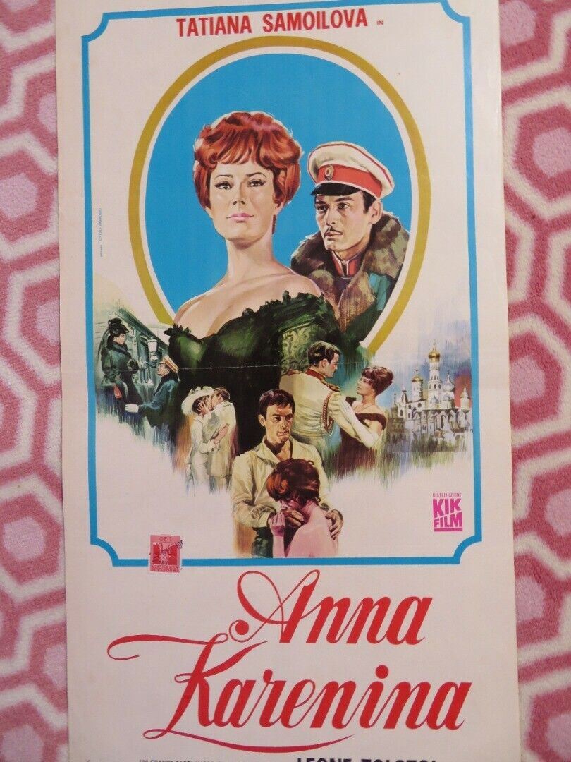 ANNA KARENINA ITALIAN LOCANDINA (27.5"x13") POSTER TATIANA SAMOILOVA 1967 - Rendezvous Cinema