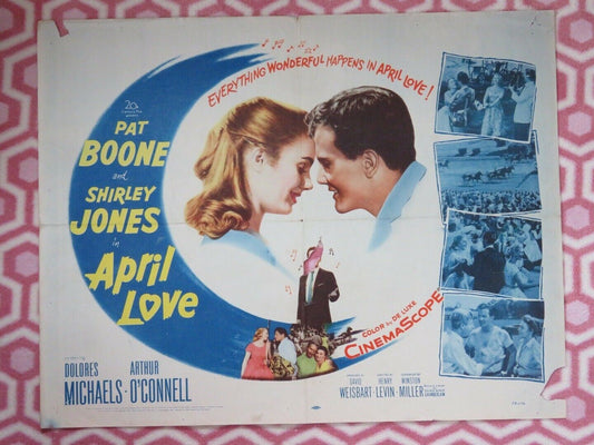 APRIL LOVE US HALF SHEET (22"x 28") POSTER PAT BOONE SHIRLEY JONES 1957 - Rendezvous Cinema
