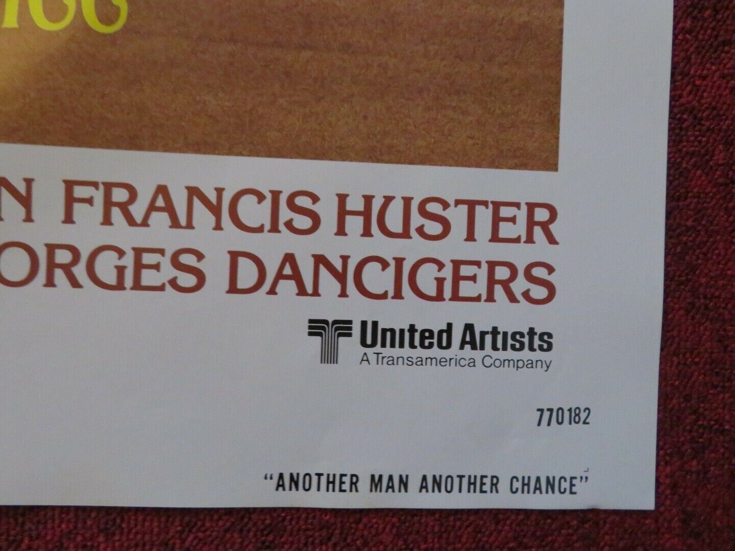 ANOTHER MAN ANOTHER CHANCE FOLDED US ONE SHEET POSTER JAMES CAAN 1977 - Rendezvous Cinema