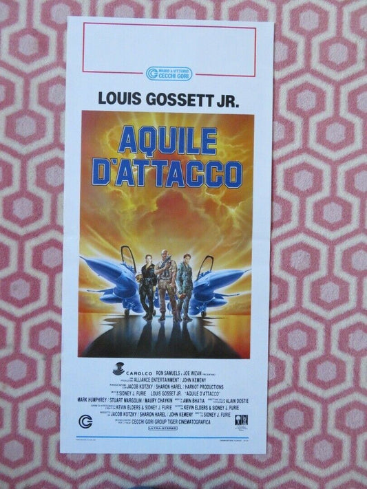 AQUILE D'ATTACCO / Iron Eagle II ITALIAN LOCANDINA (27.5"x13") POSTER 1989 - Rendezvous Cinema