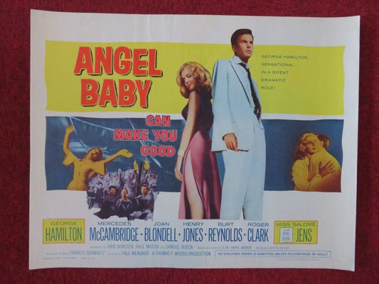 ANGEL BABY US HALF SHEET (22"x 28") POSTER GEORGE HAMILTON 1961 - Rendezvous Cinema