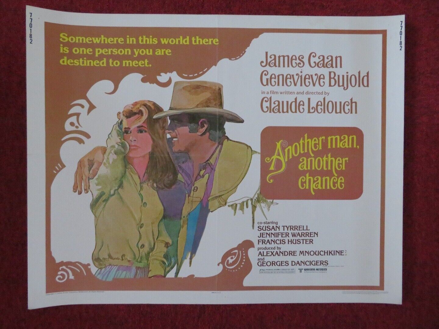 ANOTHER MAN ANOTHER CHANCE US HALF SHEET (22"x 28") POSTER JAMES CAAN 1977 - Rendezvous Cinema