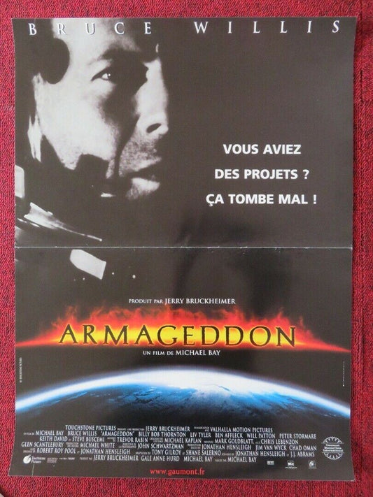 ARMAGEDDON FRENCH (15"x 21") POSTER BRUCE WILLIS BEN AFFLECK 1998 - Rendezvous Cinema