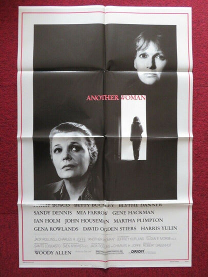 ANOTHER WOMAN FOLDED US ONE SHEET POSTER PHILIP BOSCO MIA FARROW 1988 - Rendezvous Cinema