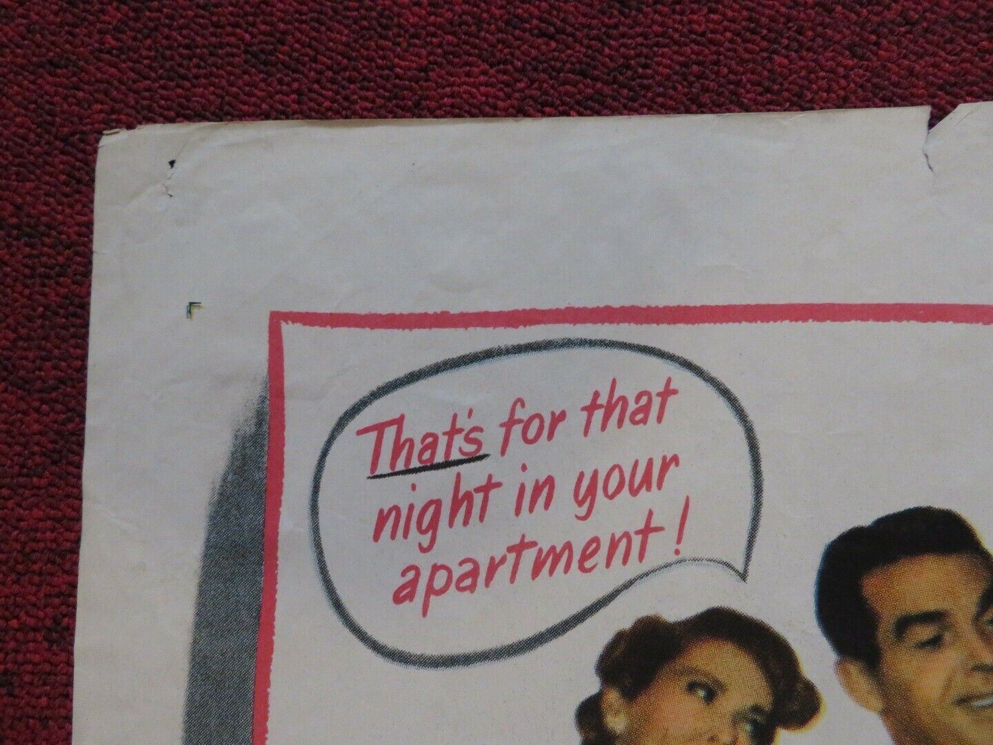 AN INNOCENT AFFAIR FOLDED US ONE SHEET POSTER FRED MACMURRAY M CARROLL 1948 - Rendezvous Cinema