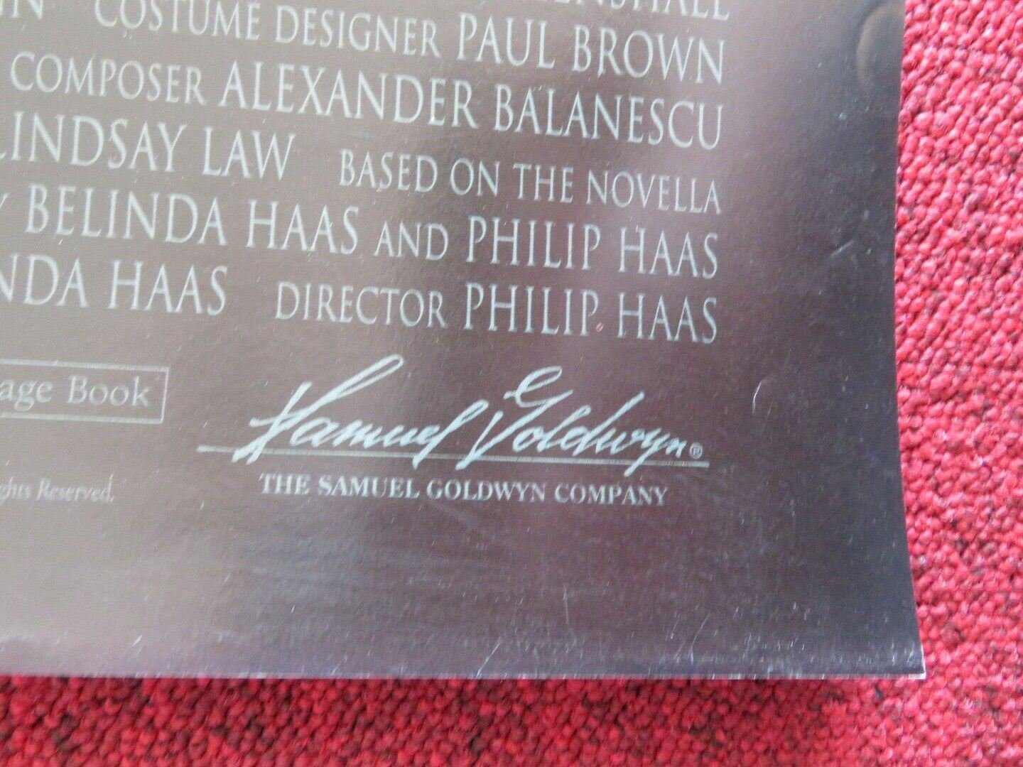 ANGELS AND INSECTS US ONE SHEET ROLLED POSTER MARK RYLANCE 1995 - Rendezvous Cinema