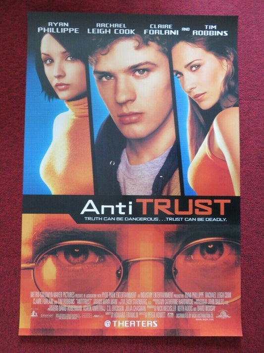 ANTITRUST US ONE SHEET ROLLED POSTER RYAN PHILLIPPE TIM ROBBINS 2001 - Rendezvous Cinema