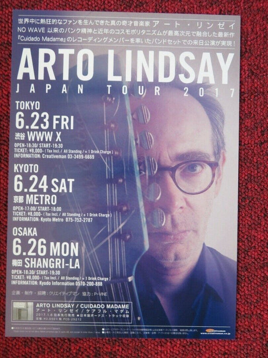 ARTO LINDSAY - JAPAN TOUR JAPANESE MUSIC TOUR GIG POSTER 2017 - Rendezvous Cinema
