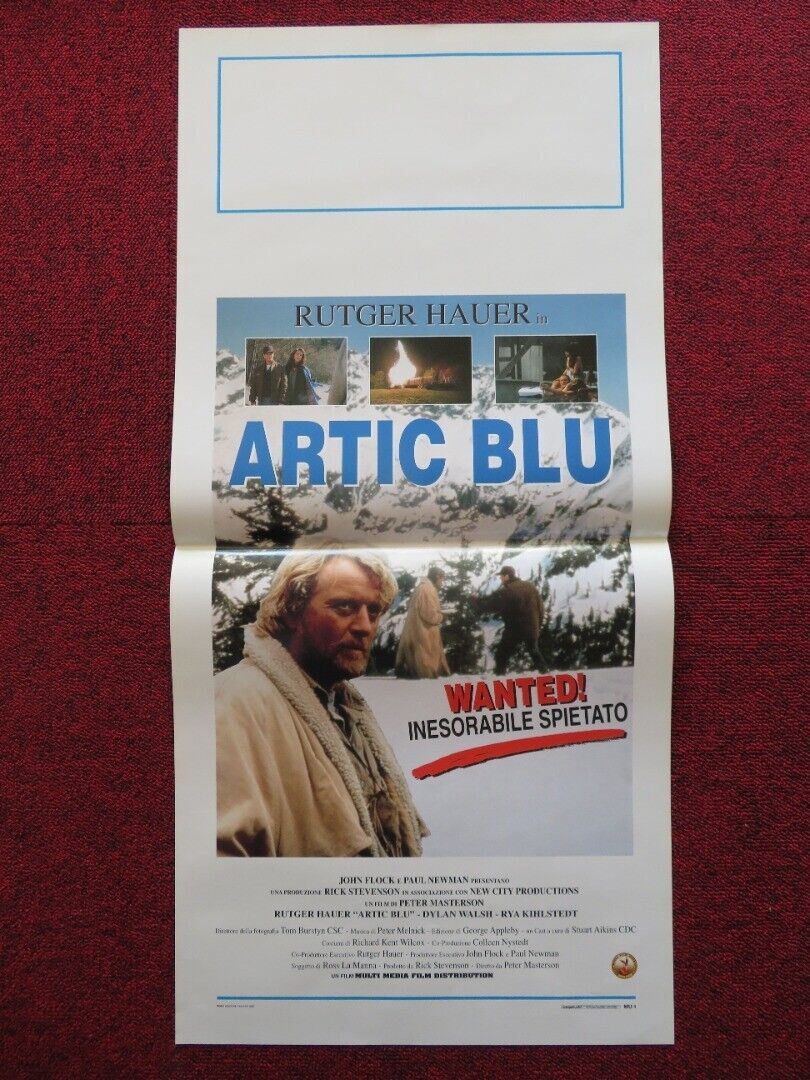 ARTIC BLU / arctic blue ITALIAN LOCANDINA (27.5"x13") POSTER RUTGER 1995 - Rendezvous Cinema
