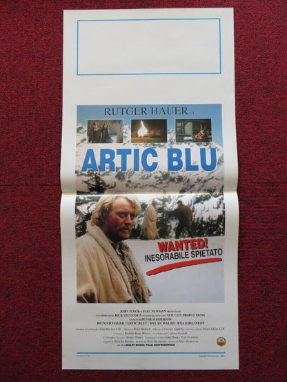 ARTIC BLU / arctic blue ITALIAN LOCANDINA (27.5"x13") POSTER RUTGER 1995 - Rendezvous Cinema
