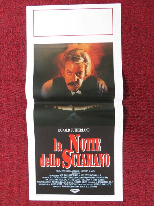 APPRENTICE TO MURDER ITALIAN LOCANDINA (27.5"x13") POSTER DONALD SUTHERLAND '89 - Rendezvous Cinema
