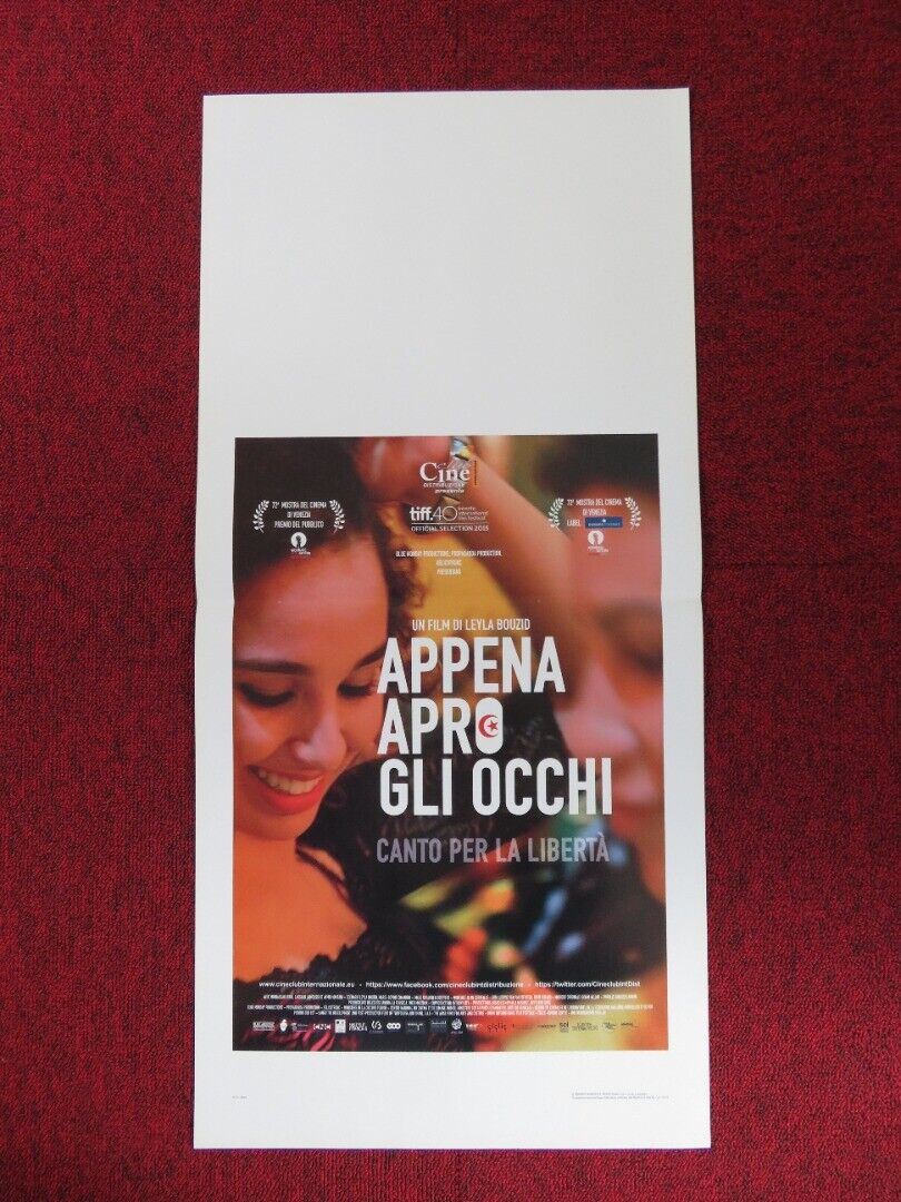 AS I OPEN MY EYES ITALIAN LOCANDINA (27.5"x13") POSTER LEYLA BOUZID 2015 - Rendezvous Cinema