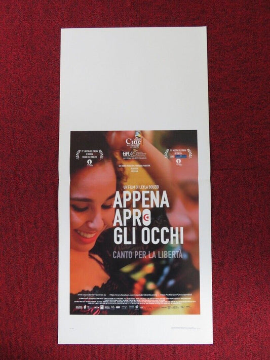 AS I OPEN MY EYES ITALIAN LOCANDINA (27.5"x13") POSTER LEYLA BOUZID 2015 - Rendezvous Cinema