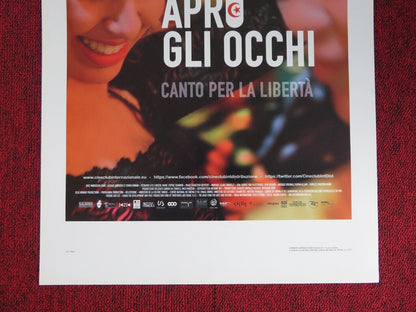 AS I OPEN MY EYES ITALIAN LOCANDINA (27.5"x13") POSTER LEYLA BOUZID 2015 - Rendezvous Cinema