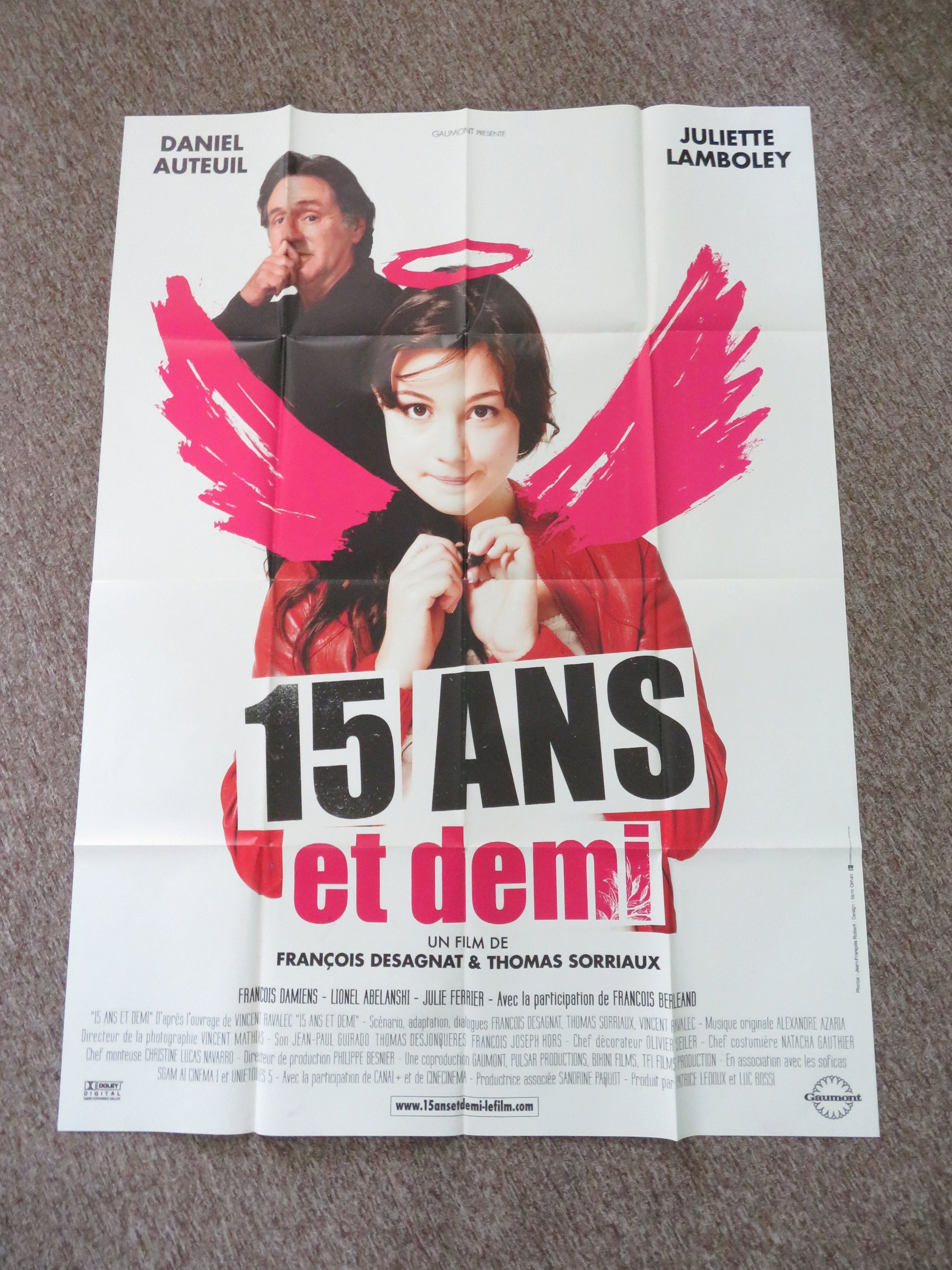 15 Ans et Demi French Grande Poster Daniel Auteuil Juliette Lamboley 2008 Movie posters