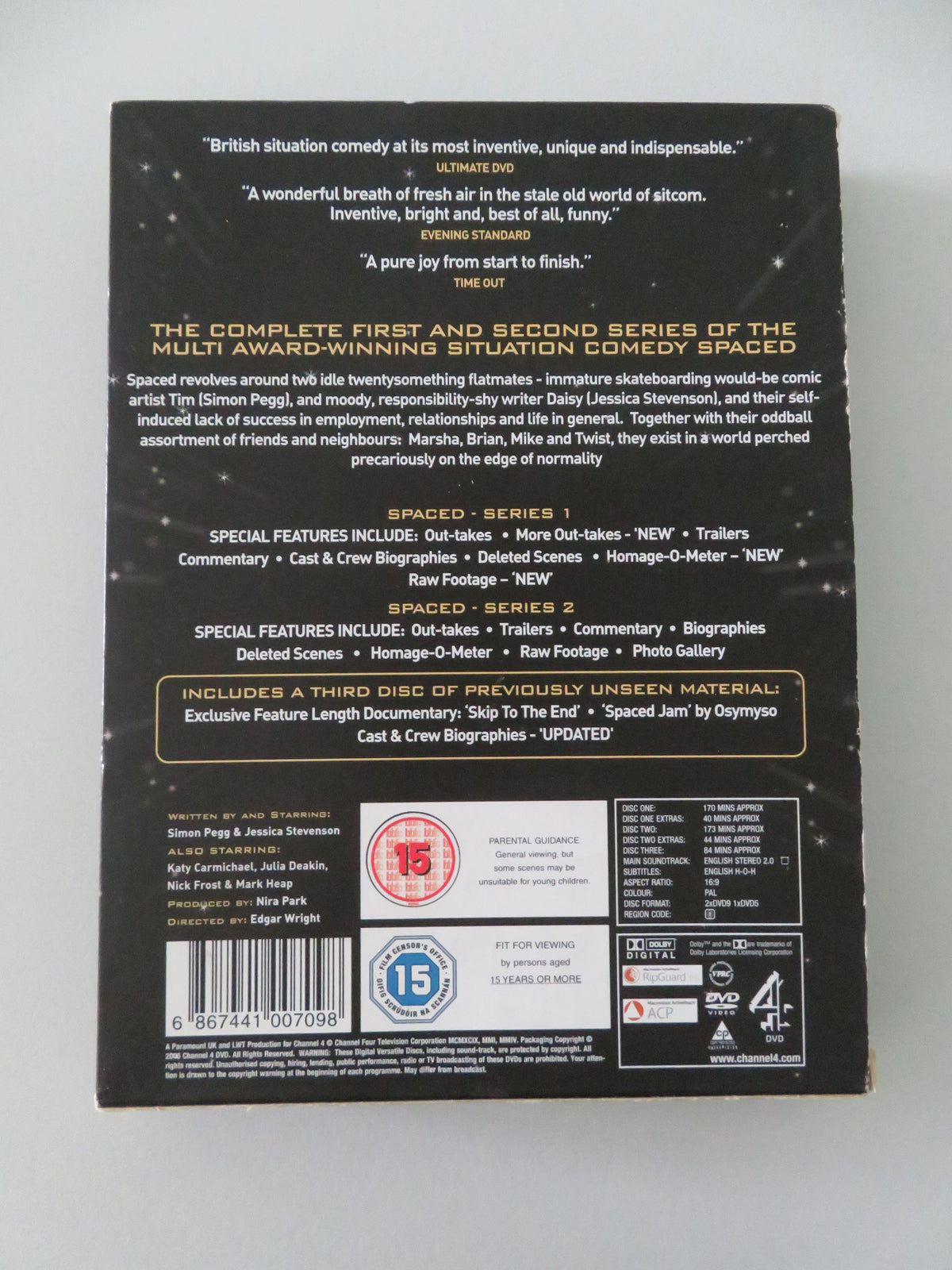 Spaced Series 1 & 2 (DVD BoxSet) Simon Pegg Jessica Hynes 1999 Region 2