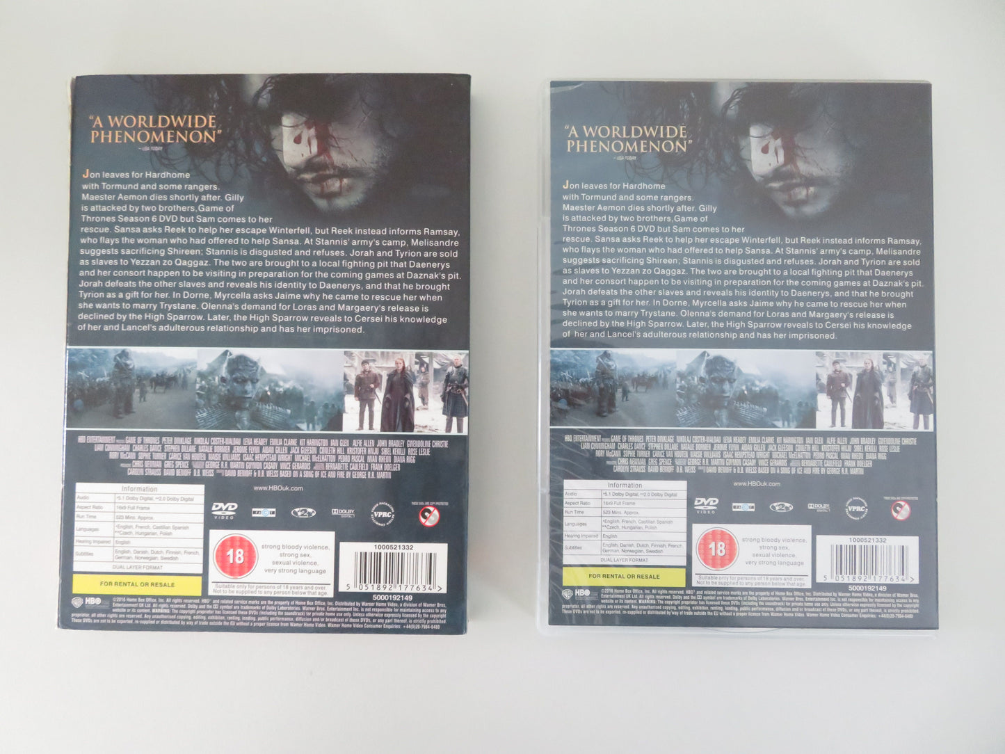 Game of Thrones The Complete Sixth Season (DVD) Emilia Clarke 2016 Region 2