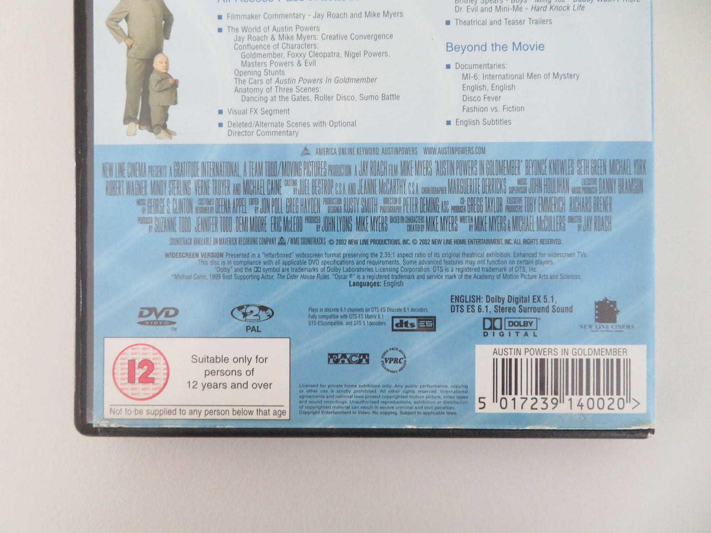 Austin Powers in Goldmember (DVD) Mike Myers 2002 Region 2