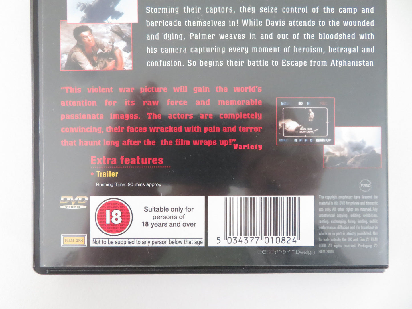 Escape from Afghanistan (DVD) Barry Kushner 2002 Region 2