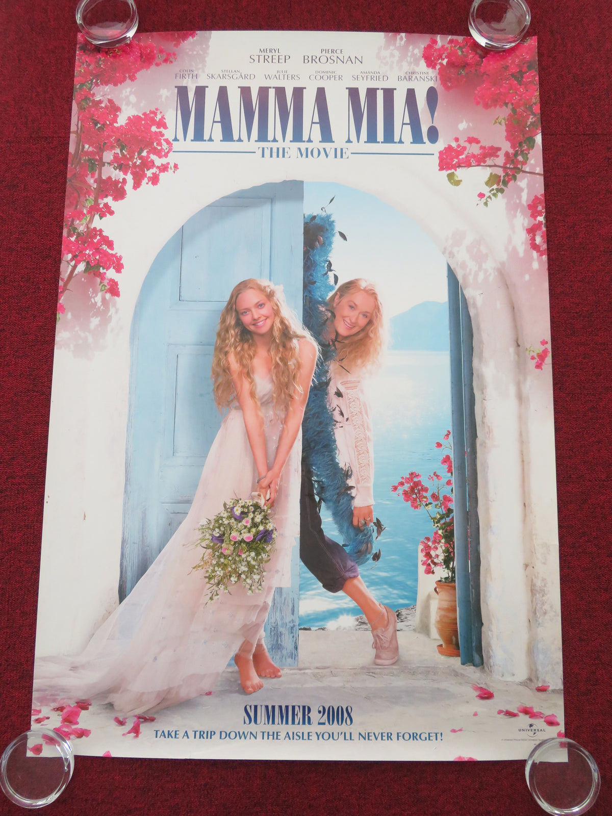 Mamma Mia! US One Sheet Rolled Poster Meryl Streep Colin Firth 2008